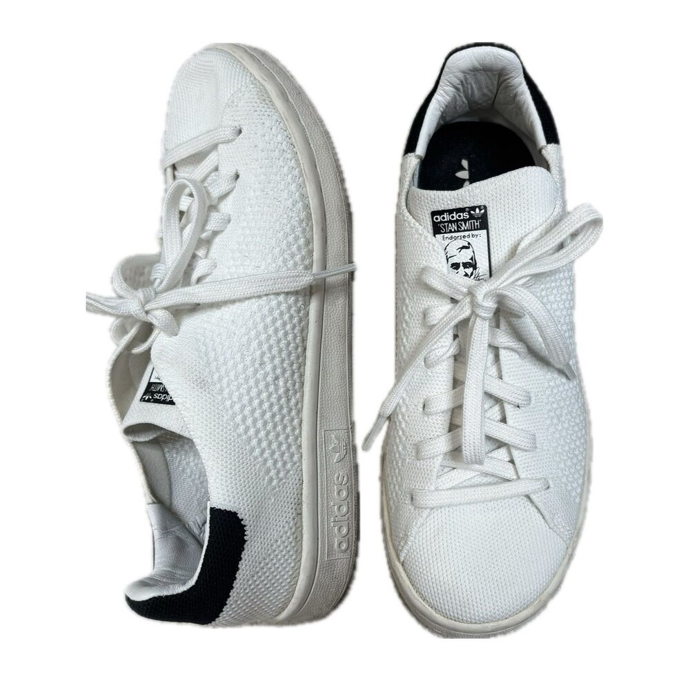Adidas Originals Stan Smith Primeknit Low Top Court Sneakers White Youth Kids 4